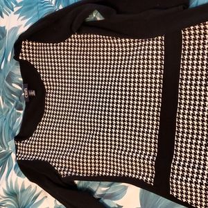 Houndstooth Sweater Dress